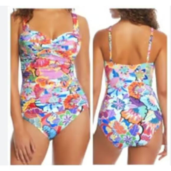 Bleu Rod Beattie Make It Pop Underwire One-Piece Swimsuit 6 New with tags. - Picture 2 of 3